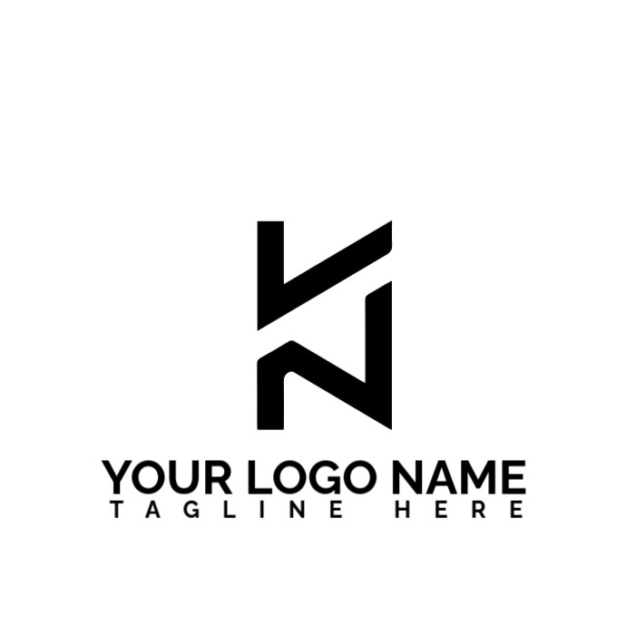 KN logo design Company logo Template PosterMyWall